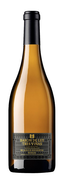 Baron de ley 3 vinas blanco res   12,5%   75cl