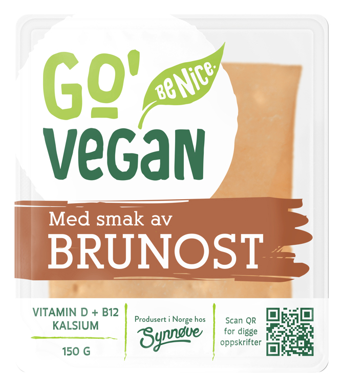Go'vegan smak av brunost skivet   150g