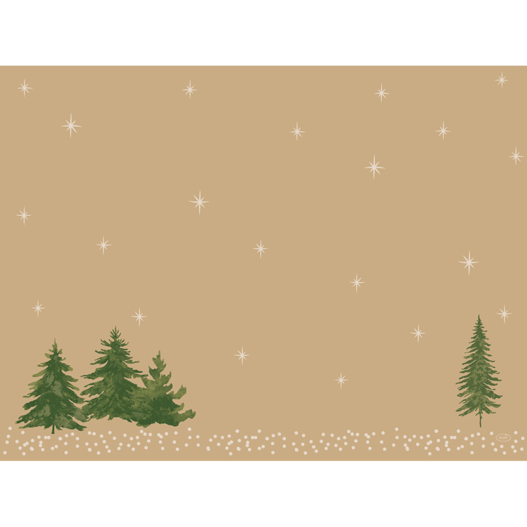 Bordbrikke biodunicel 30x40cm humble trees   100stk