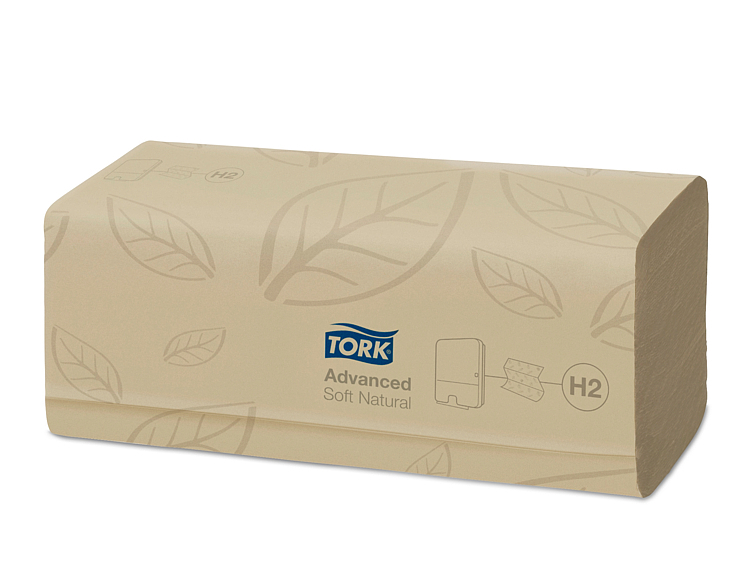 Tork xpress myk multifold håndtørk natur h2   180stk