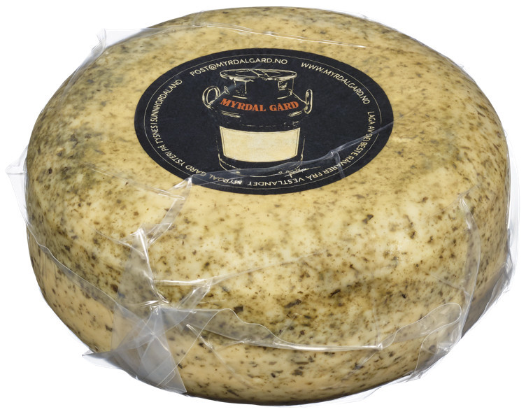 Kvit geitost m/ramsløk ca4,5kg  kg