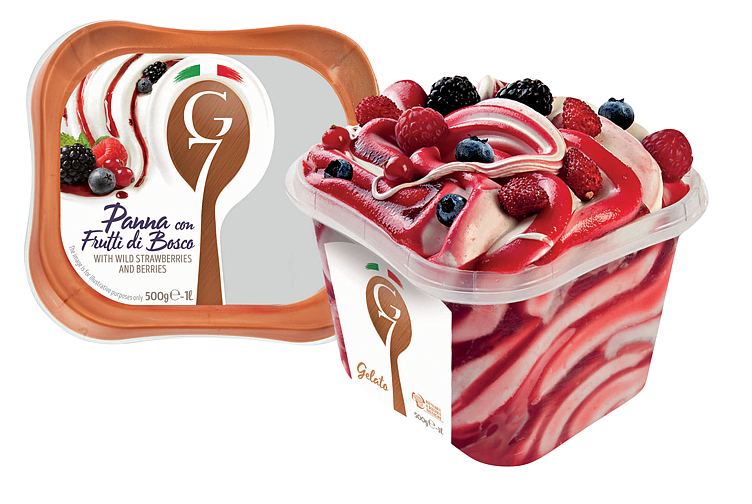 Panna con frutti di bosco   1l