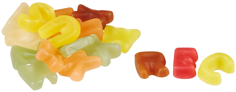 Gelebokstaver løsvekt  3kg