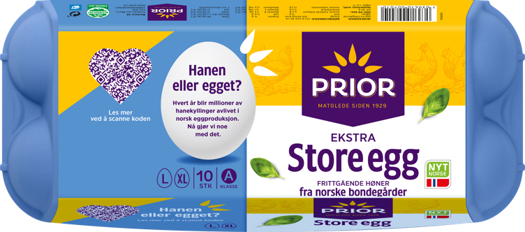 Egg lxl frittgående 68-85g  10stk