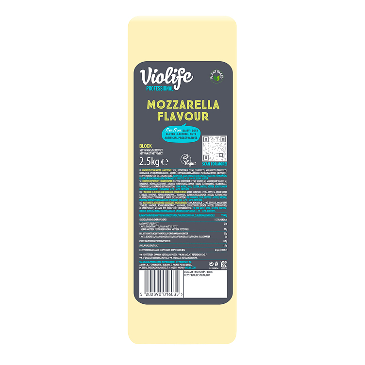 Mozzarella flavour block  2,5kg