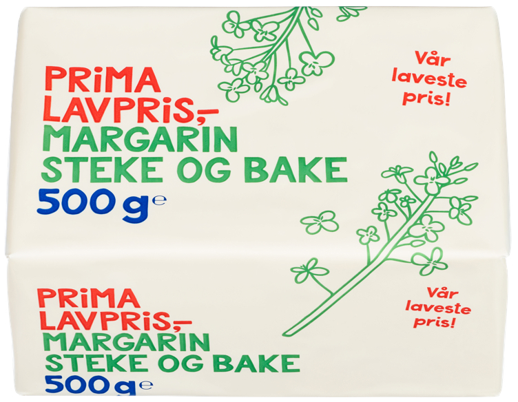 Steke og bake margarin   500g