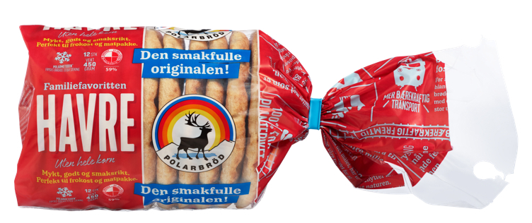 Polarbrød havre 12pk    450g