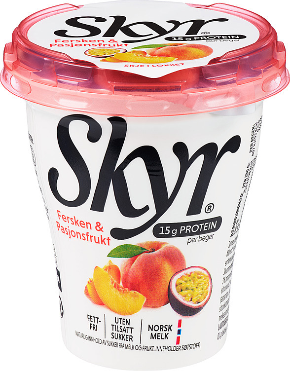 Skyr fersken & pasjonsfrukt  160g