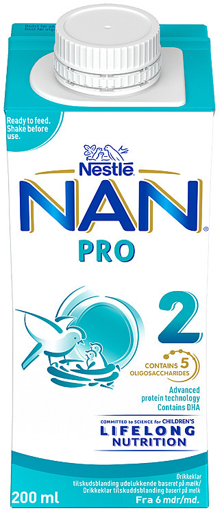 Nan pro drikkeklar fra 6m  200ml