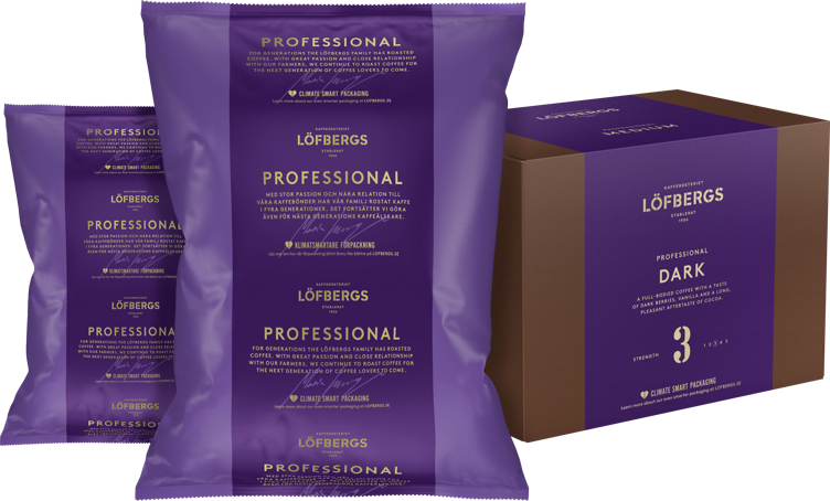 Kaffe filtermalt mørk ra. økol. 12x500g