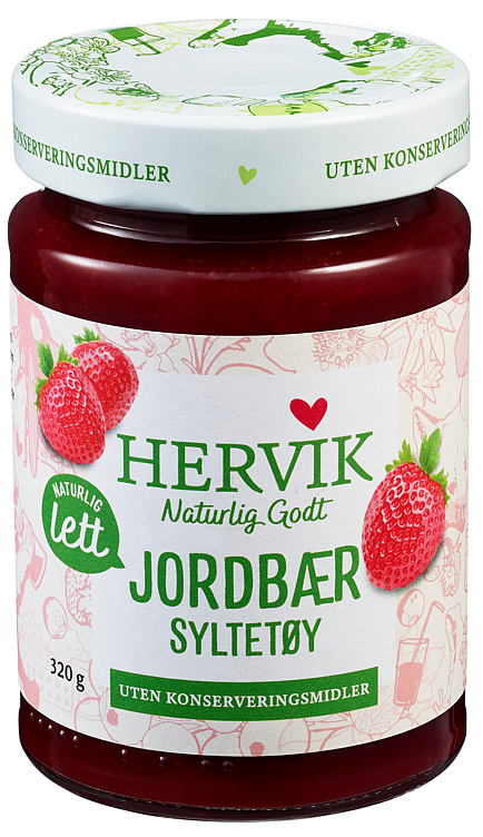 Lett jordbærsyltetøy   320g