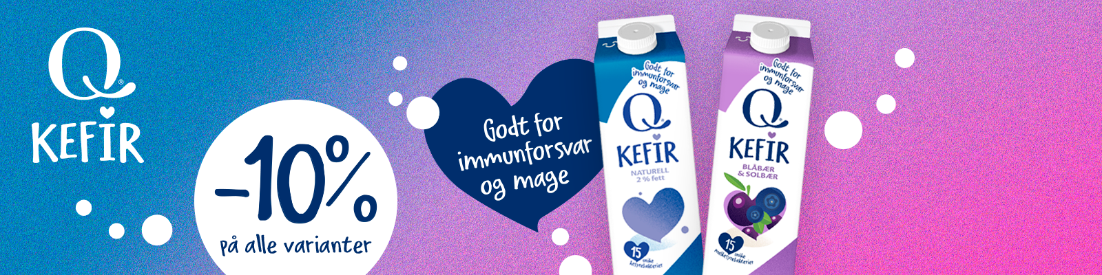 -10% på Kefir fra Q-meieriene
